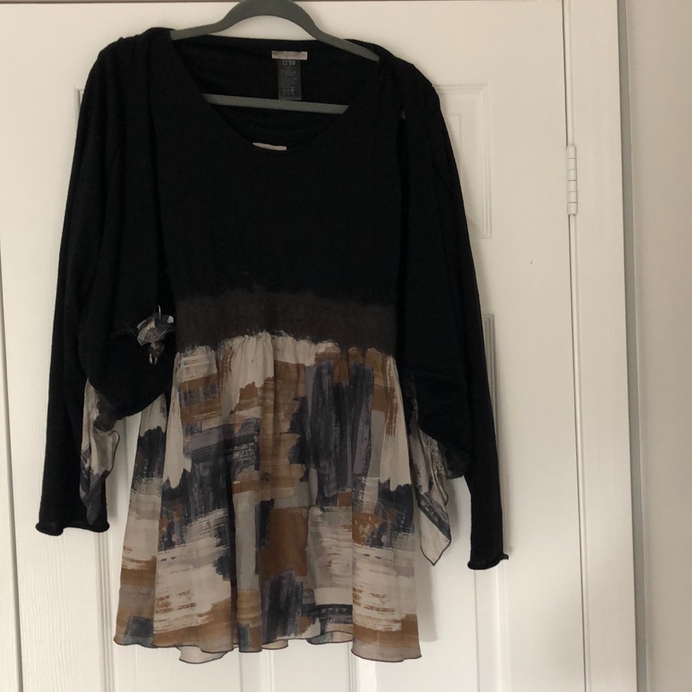 sleeveless dress and matching long sleeved top